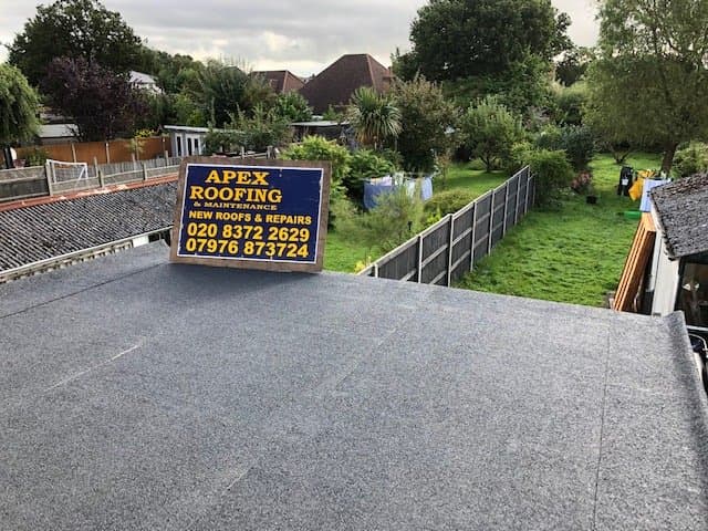Completed flat roof finish ready for long-term protection