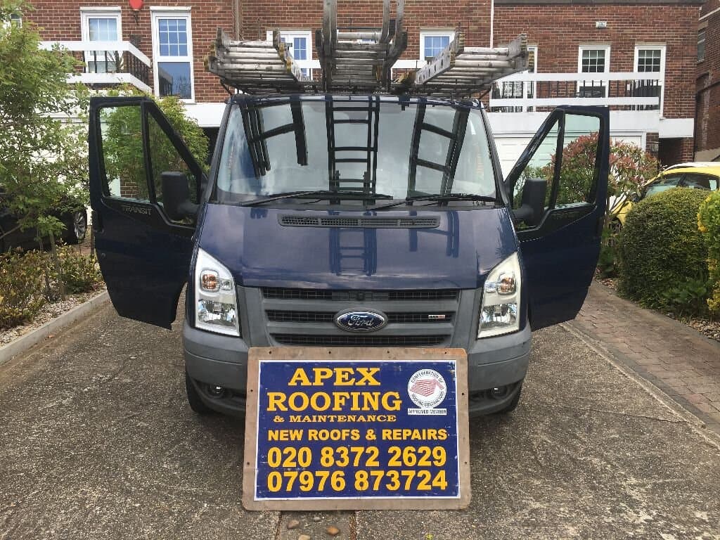 Apex Roofing and Maintenance van ready for site work
